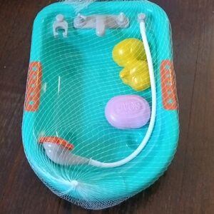 NWT toy doll bath tub rubner ducky and soap